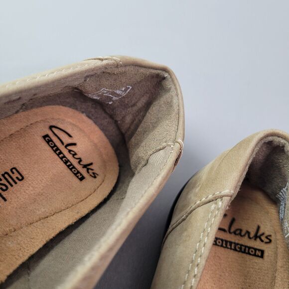 Clarks Beige and Black Flats - Picture 7 of 12